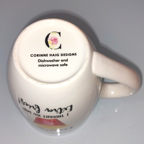 Funny Mug Exercise Extra Fries Coffee Cup Tea Mug - Picture 5 of 7